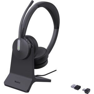 Yealink BH70 DUAL WITH STAND TEAMS - Draadloze Kantoorheadset - USB-C