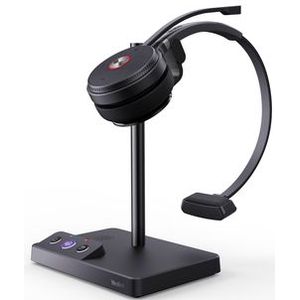Yealink Wh62 Dect Wireless Headset (Draadloze), Kantoorheadset, Zwart