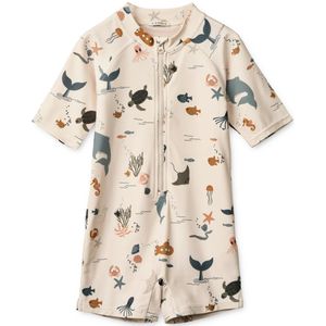 Liewood - Max Swim Jumpsuit - Kinder Zwempak - Blauw - Gerecycled Polyester