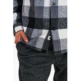 Anerkjendt - Lumber Jacket - Grijs - Katoenmix - Lichtgewicht - Ruitpatroon