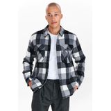 Anerkjendt - Lumber Jacket - Grijs - Katoenmix - Lichtgewicht - Ruitpatroon