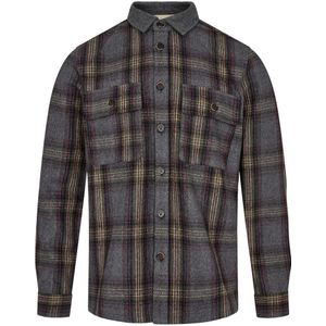 Anerkjendt - Casual Overhemd - Blauw - Wol/Polyester