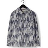 Anerkjendt Akoscar Jacquard Overshirt Overhemden Heren - Donkerblauw