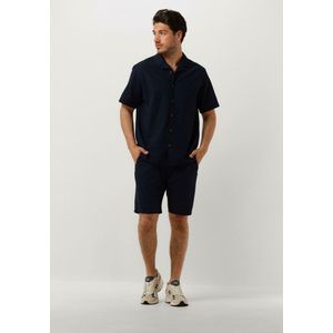 Anerkjendt Aklt James Cot/linen Ela Shorts Broeken Heren - Donkerblauw