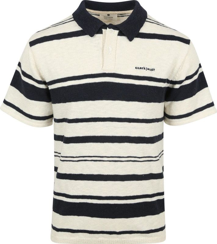 Anerkjendt Sofus T-shirt Donkerblauw Gestreept - Heren