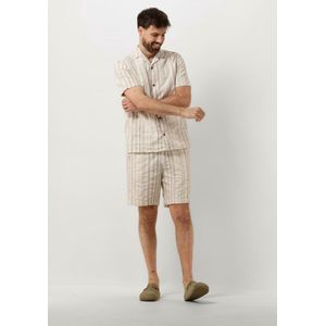 Anerkjendt Aklt Jan Elastic Cotton Shorts Broeken Heren - Beige