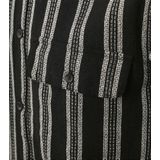 Anerkjendt - Leif Structure Stripe - Overhemd - Antraciet - Casual