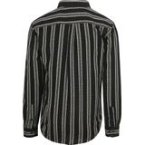 Anerkjendt - Leif Structure Stripe - Overhemd - Antraciet - Casual