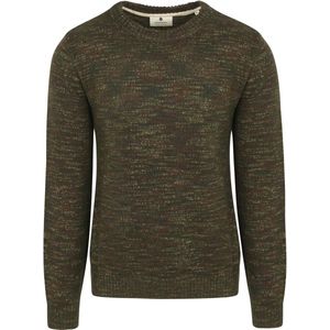 Anerkjendt Trui Sune Wolmix Melange Groen - Heren - Pullovers