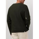 Anerkjendt Akkikki L s Waffle Tee Polo's T-shirts Heren - Polo shirt - Donkergroen