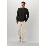 Anerkjendt Akkikki L s Waffle Tee Polo's T-shirts Heren - Polo shirt - Donkergroen