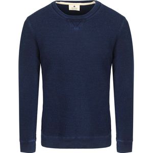 Anerkjendt Trui Ruben Waffle Navy - Heren - Pullovers