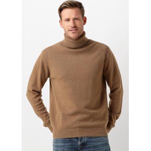 Anerkjendt Aknico Solid Roll Neck Lambswool Truien & Vesten Heren - Sweater - Hoodie - Vest- Bruin
