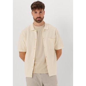 Anerkjendt Aksvend Knit Shirt Polo's & T-shirts Heren - Polo shirt - Beige - Maat S