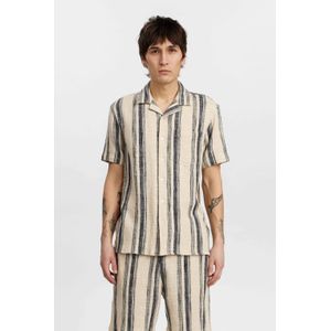 Anerkjendt Overhemd Korte Mouw - AKLEON STRUCSTURE - Kleur: Zand