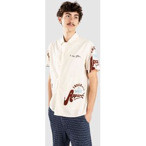 Anerkjendt - Casual Overhemd - Ecru - Korte Mouwen - Katoen