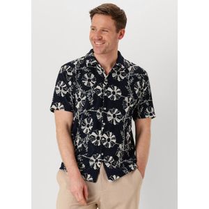 Anerkjendt Akleo Frotte Aop Shirt Heren - Vrijetijds blouse - Donkerblauw - Maat S