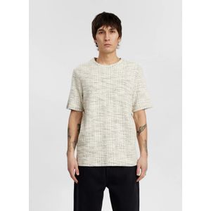 Anerkjendt - Heren T-shirt - Zwart - Katoen - Jacquardpatroon