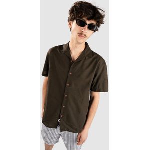 Anerkjendt - Akleo S/S - Overhemd - Bruin - 70% Katoen, 30% Linnen