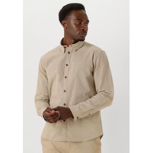 Anerkjendt - Akleif - Overhemd - Zand - Katoen/Linnen Mix