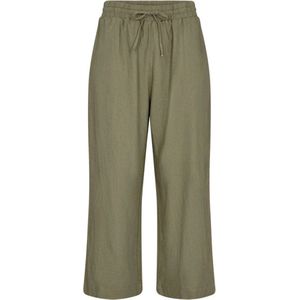 FREEQUENT - Casual Broek - Groen - Hoge Taille - Dames