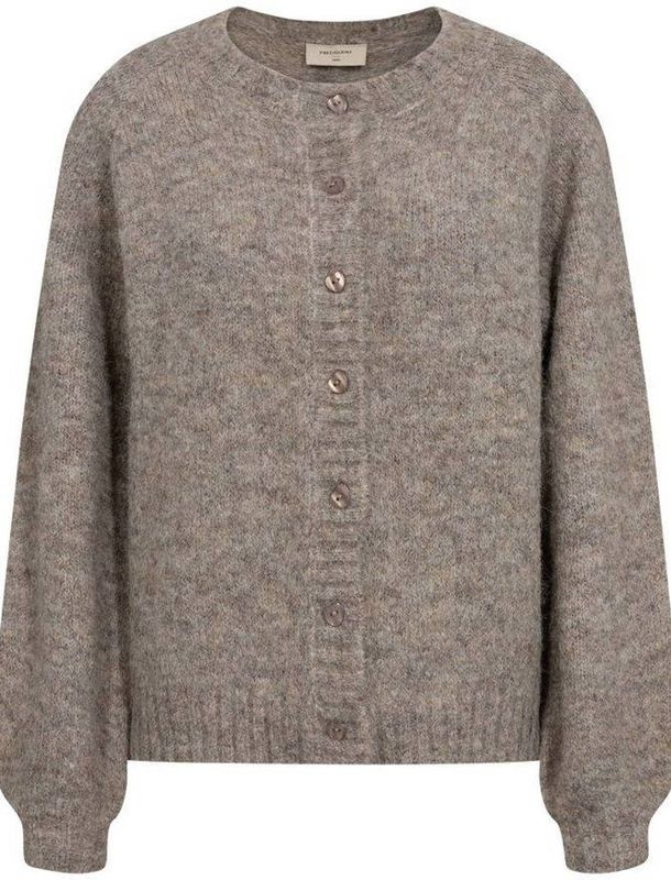 FREEQUENT - Gebreid Vest - Taupe