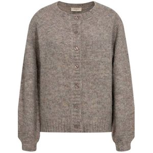 FREEQUENT - Gebreid Vest - Taupe