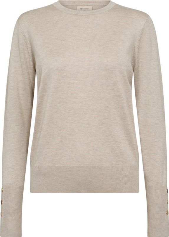 FREEQUENT Strickpullover FQKATIE mit Zierknöpfen