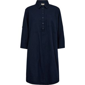 Freequent Jurk Fqlaluna Dress 204140 Navy Blazer Dames Maat - L