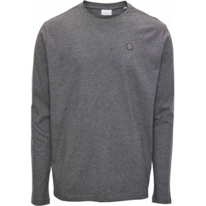 KnowledgeCotton Apparel - Long Sleeve - Donkergrijs - 100% Biologisch Katoen