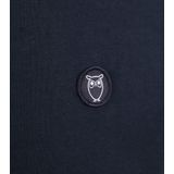 KnowledgeCotton Apparel - Loke Badge Tee - T-shirt - Total Eclipse - Biologisch Katoen