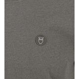 KnowledgeCotton Apparel - T-shirt - Dark Grey Melange - Regular Fit - Biologisch Katoen