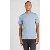 KnowledgeCotton Apparel - Agnar Basic T-shirt - Blauw - Biologisch Katoen