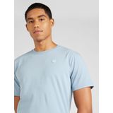 KnowledgeCotton Apparel - T-shirt - Asley Blue - Regular Fit