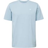 KnowledgeCotton Apparel - T-shirt - Asley Blue - Regular Fit