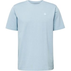 KnowledgeCotton Apparel - T-shirt - Asley Blue - Regular Fit