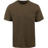 KnowledgeCotton Apparel - Loke Badge Tee - T-shirt - Green melange