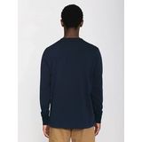 Long Sleeve KnowledgeCotton Apparel Men Bo Henley Total Eclipse