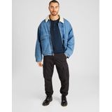 Long Sleeve KnowledgeCotton Apparel Men Bo Henley Total Eclipse