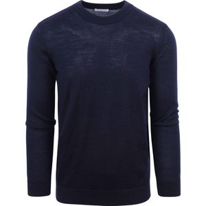 KnowledgeCotton Apparel Pullover Wol Navy - Heren - Pullovers