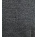 KnowledgeCotton Apparel - KARL - Gebreide Trui - Donkergrijs Melange - 100% Merino Wol