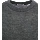 KnowledgeCotton Apparel - KARL - Gebreide Trui - Donkergrijs Melange - 100% Merino Wol