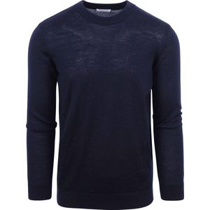 KnowledgeCotton Apparel - Knits - Trui - Total Eclipse - Regular Fit - Merino Wol