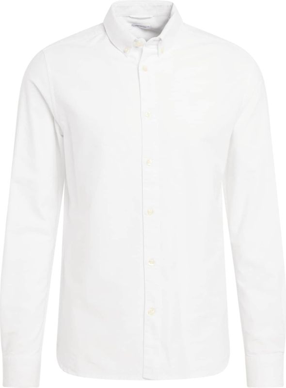 KnowledgeCotton Apparel - Harald - Blouse - Bright White - Oxford