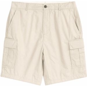 KnowledgeCotton Apparel - Korte Broek - Fig - Loose Cargo Poplin - Licht Grijs