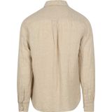 KnowledgeCotton Apparel - Regular Linen Shirt - Overhemd - Beige - Katoen