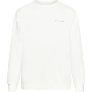 Knowledge Cotton Apparel - Loose Fit Sweat Owl Chill Camp Print - Sweatshirt - Wit