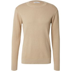 Knowledge Cotton Apparel Pullover Bubble Knit Beige - Größe M