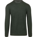 KnowledgeCotton Apparel Pullover Wol Donkergroen - Maat M - Heren - Pullovers