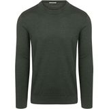KnowledgeCotton Apparel Pullover Wol Donkergroen - Maat M - Heren - Pullovers